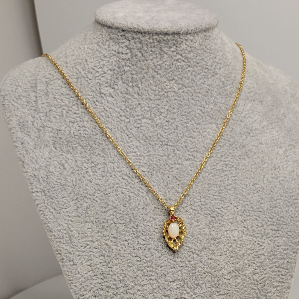 Vtg Van Doran Opal Necklace
